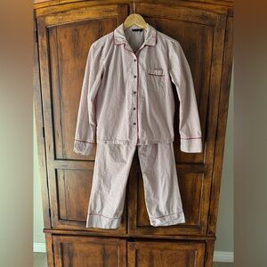 Monoprix Paris S’Engager Pour Durer Red Check Pajama Set Women’s Small French